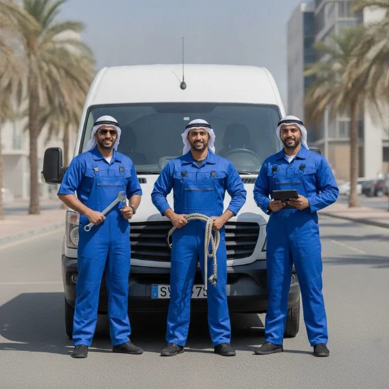 Car towing al-hisn Abu Dhabi